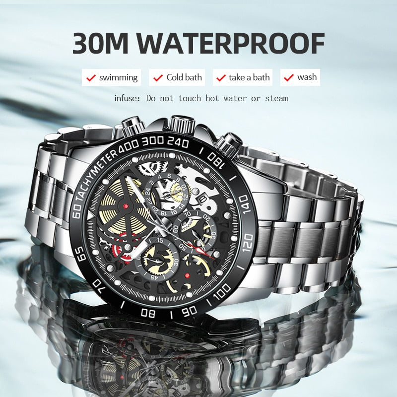Reloj para hombre Men's Watch Men's Casual Sports Watch, Men's Watch, Waterproof Luminous Stainless Steel Men's Wrist Watch waterproof
