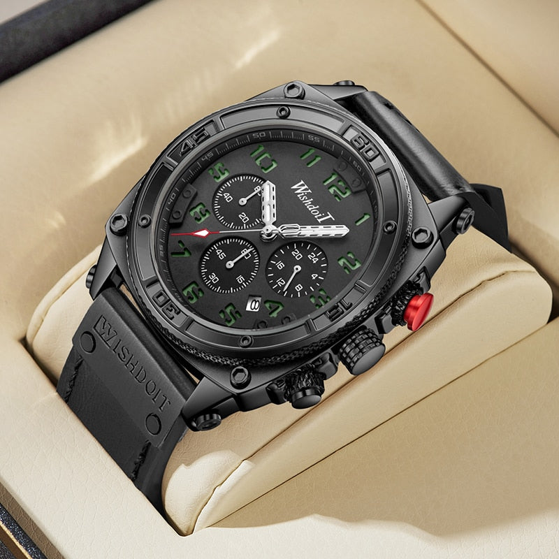 Reloj para hombre Men's Watch Casual Sports Watch Men's Military Watch Men's Clock Fashion Chronograph Watch black