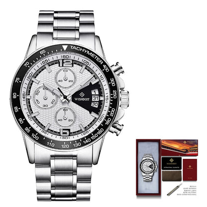 Sports Watch Men Chronograph Watch Fashion Quartz Clock Waterproof Luminous