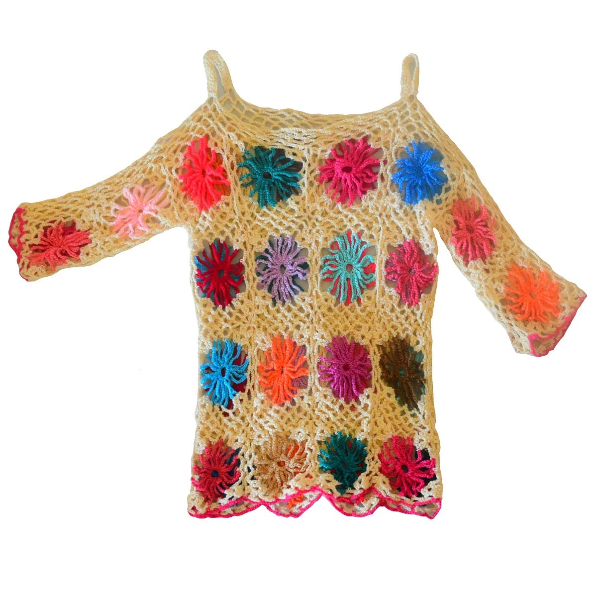 Blusa Tejida TM-NN1619 Crochet Blouse