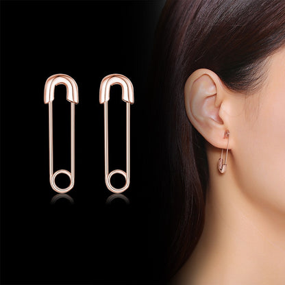Aretes para mujeres Unique Safety Pin Earrings for Women Jewelry Multi-functional pendientes femeninos