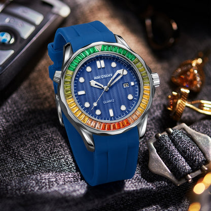 Reloj para Hombre Men Watches Fashion Quartz Watch Business Automatic Date Dive Clock Relogio Masculino
