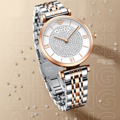 Reloj para mujer women's Watch Ladies Quartz Watch Ladies Watch Lightweight Fashion New Watch silver golden and rhinestones