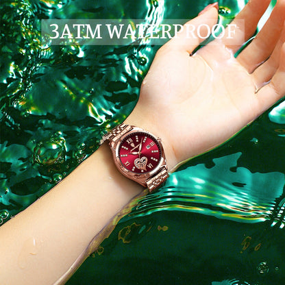 Women Watches Stainless Stain Steel Ladies Watch Waterproof Quartz Wristwatch Romantic Girlfriend Gift