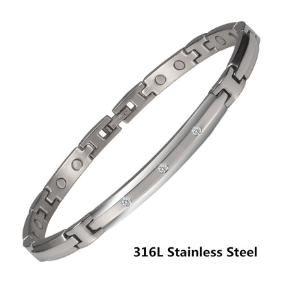 Pulsera para hombre o Mujer Men's or Women's bracelet Titanium Steel Tungsten Steel Energy Bracelet