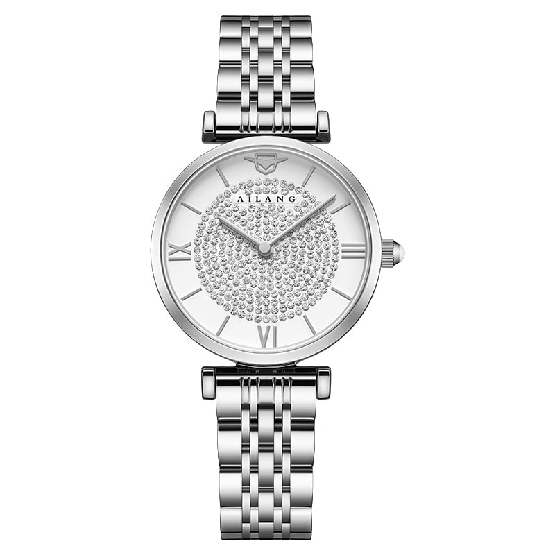 Reloj para mujer women's Watch Ladies Quartz Watch Ladies Watch Lightweight Fashion New Watch silver