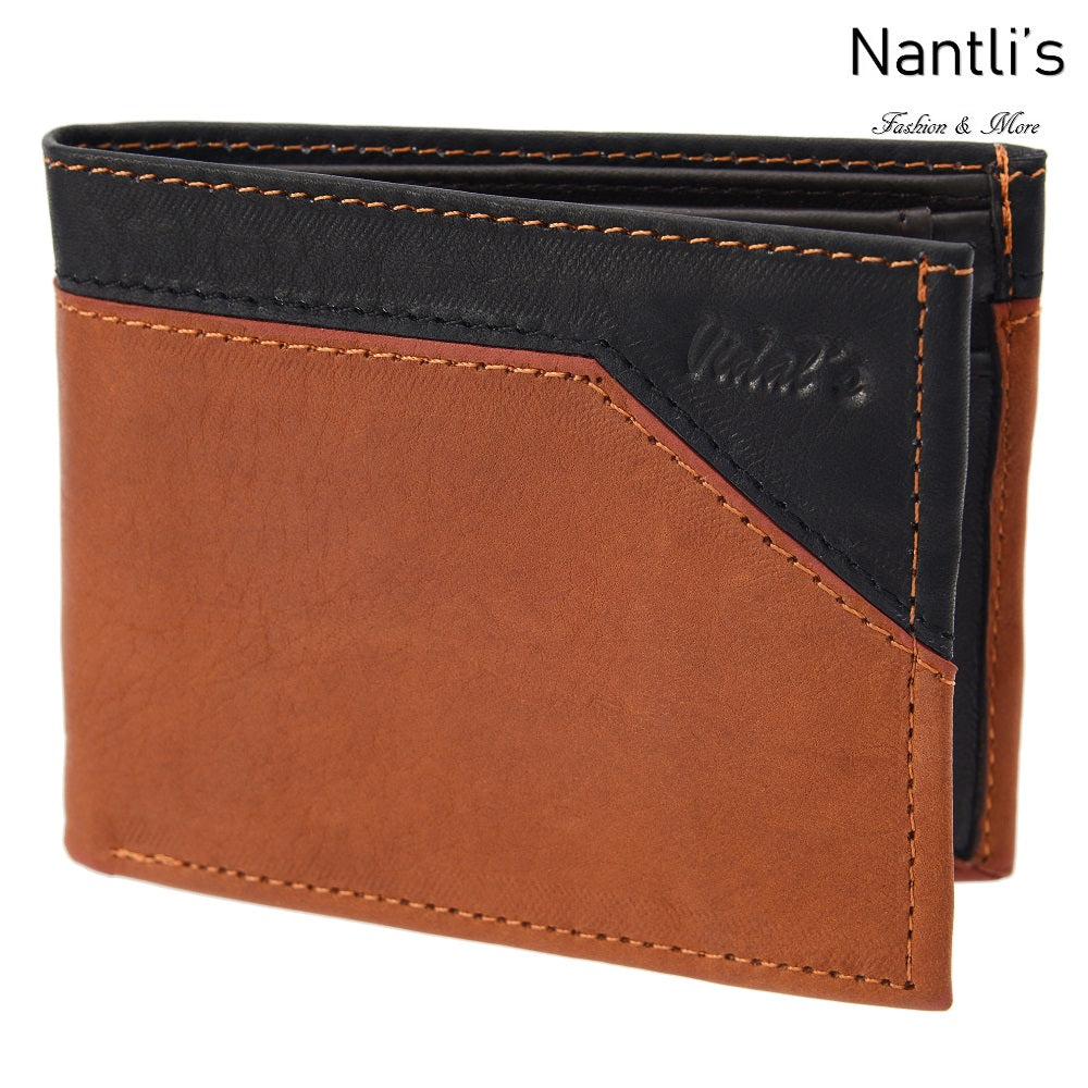 Billetera de Piel - TM-41162 tan-black Leather Wallet