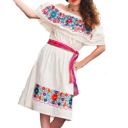 Vestido Bordado TM-77301 Embroidered Dress
