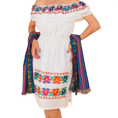 Vestido Bordado TM-77312 Embroidered Dress