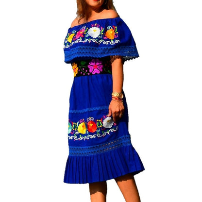 Vestido Bordado TM-77352 Embroidered Dress