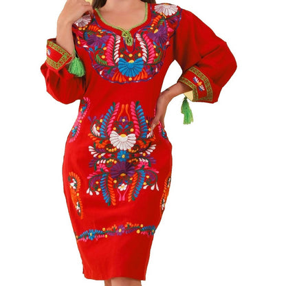 Vestido Bordado TM-77380 Embroidered Dress