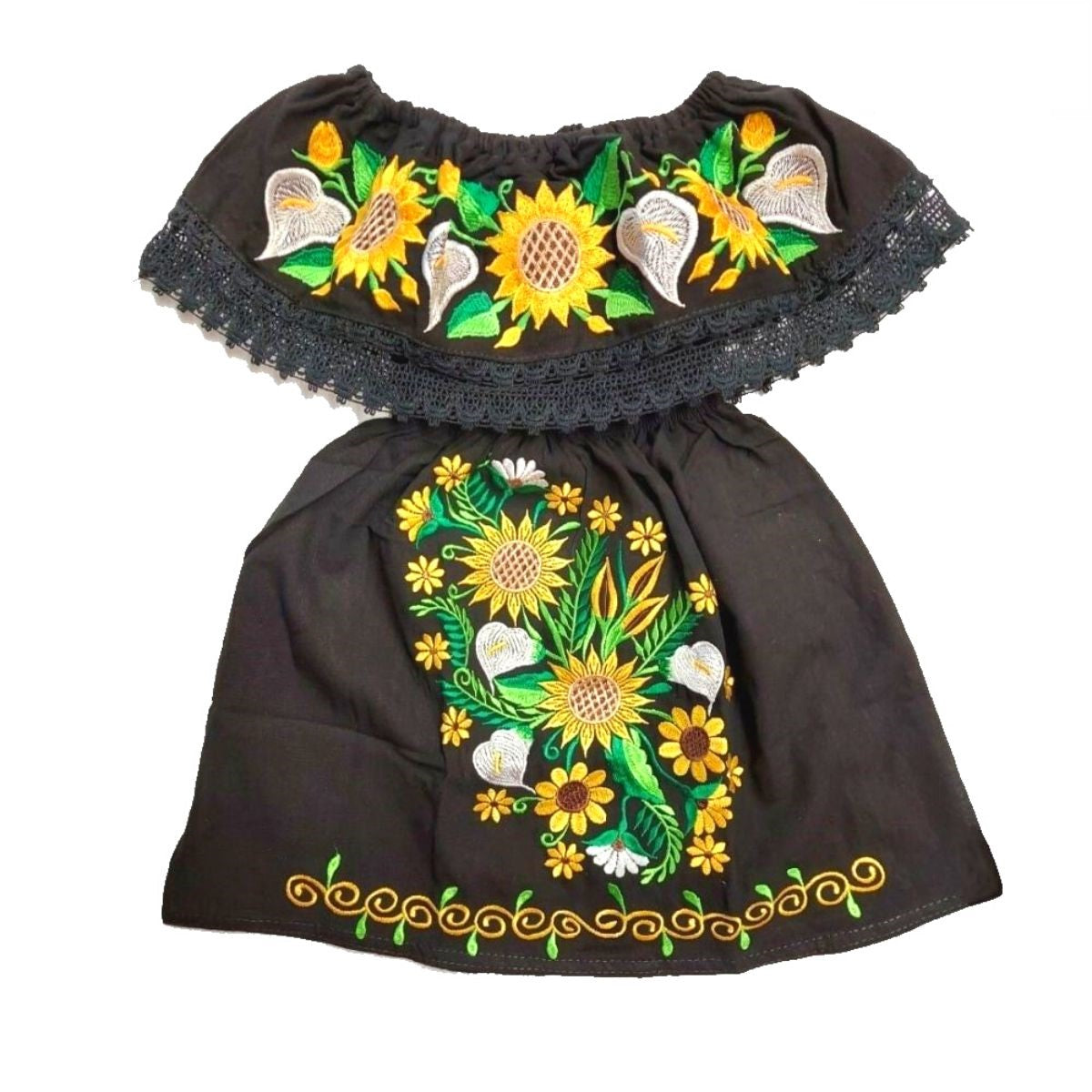 Vestido Bordado de Niña TM-77395K - Embroidered Dress for kids