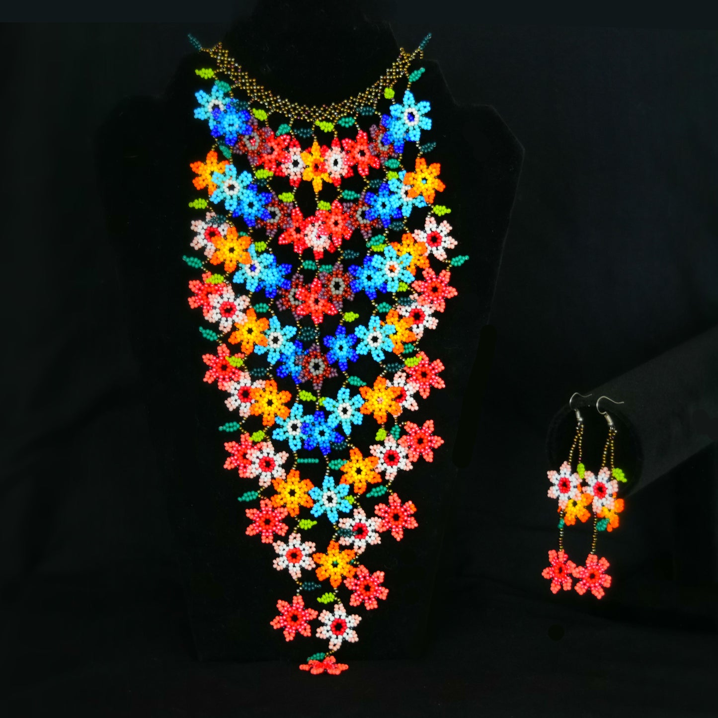 Beaded Jewelry Set Set de joyeria de Chaquira - TM-OV-1002-MC