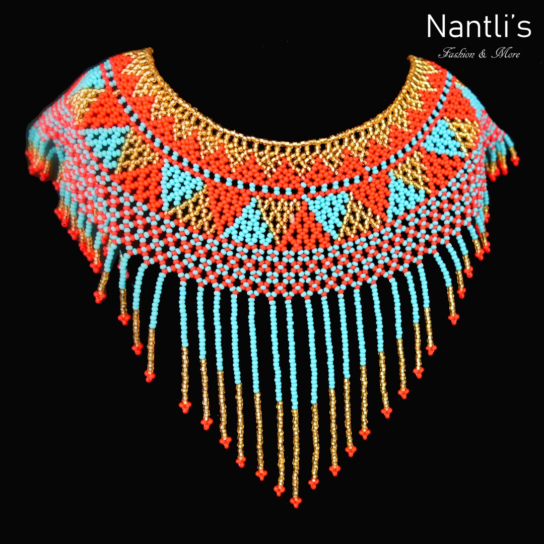 TM-OV-1006 beaded Jewelry Necklace for women Tradicion de Mexico by Nantlis