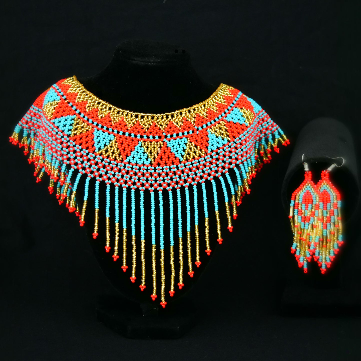 Beaded Jewelry Set Set de joyeria de Chaquira - TM-OV-1006