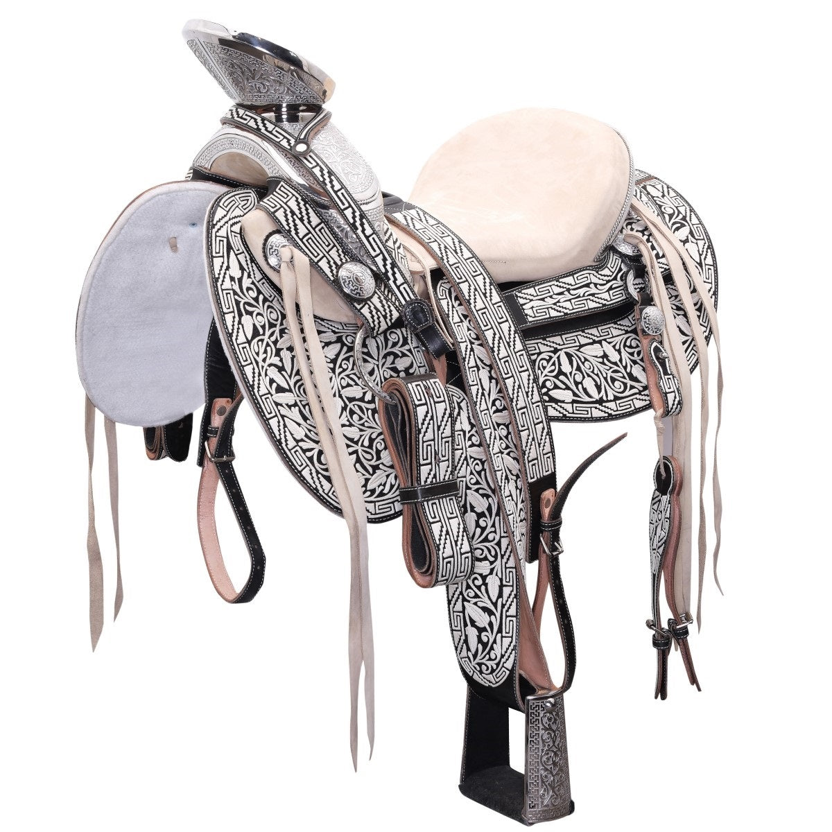 Silla de Montar para Caballo TM-WD1051-1021 Black with Pita- Horse Saddle