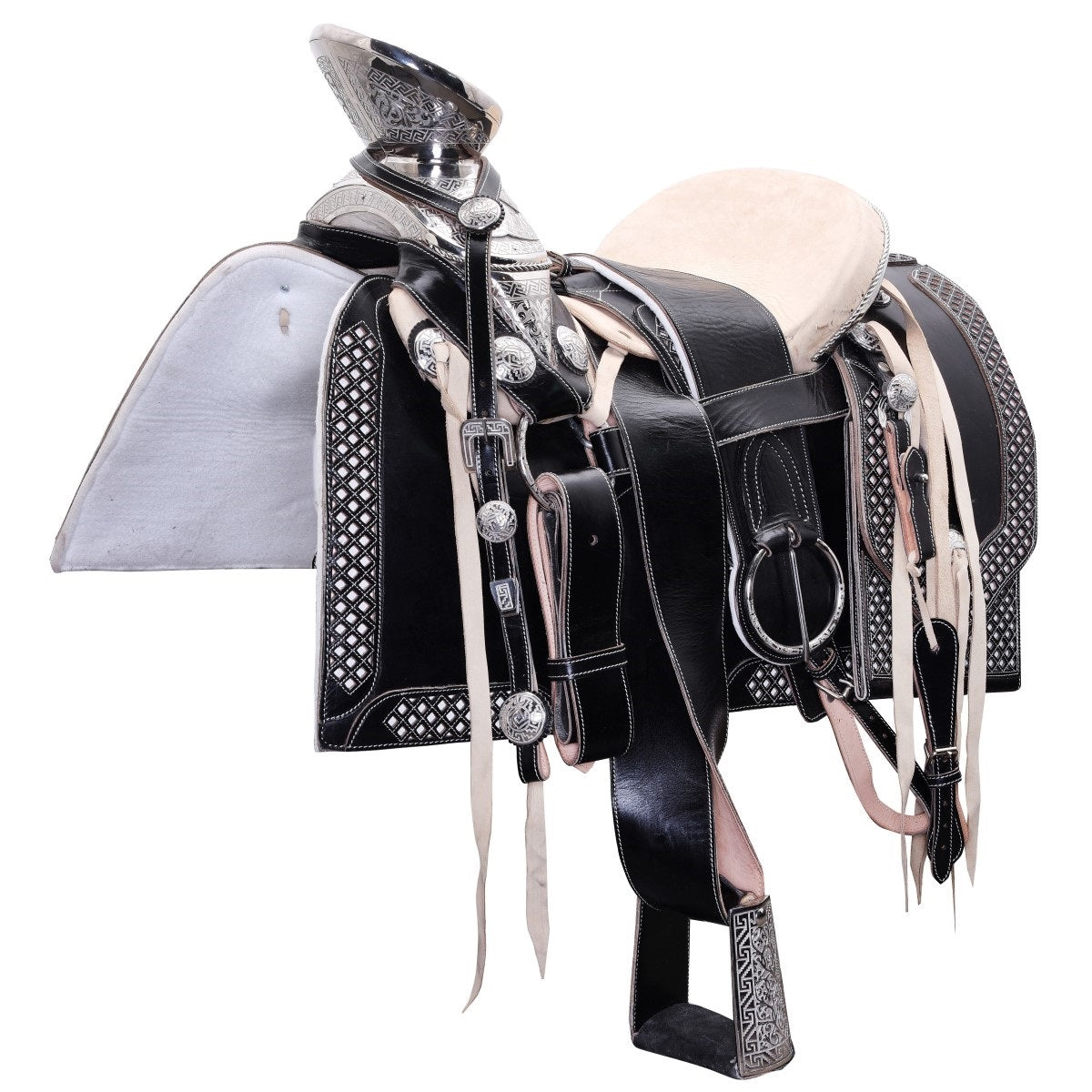 Silla de Montar para Caballo TM-WD1057-1027 Black- Horse Saddle
