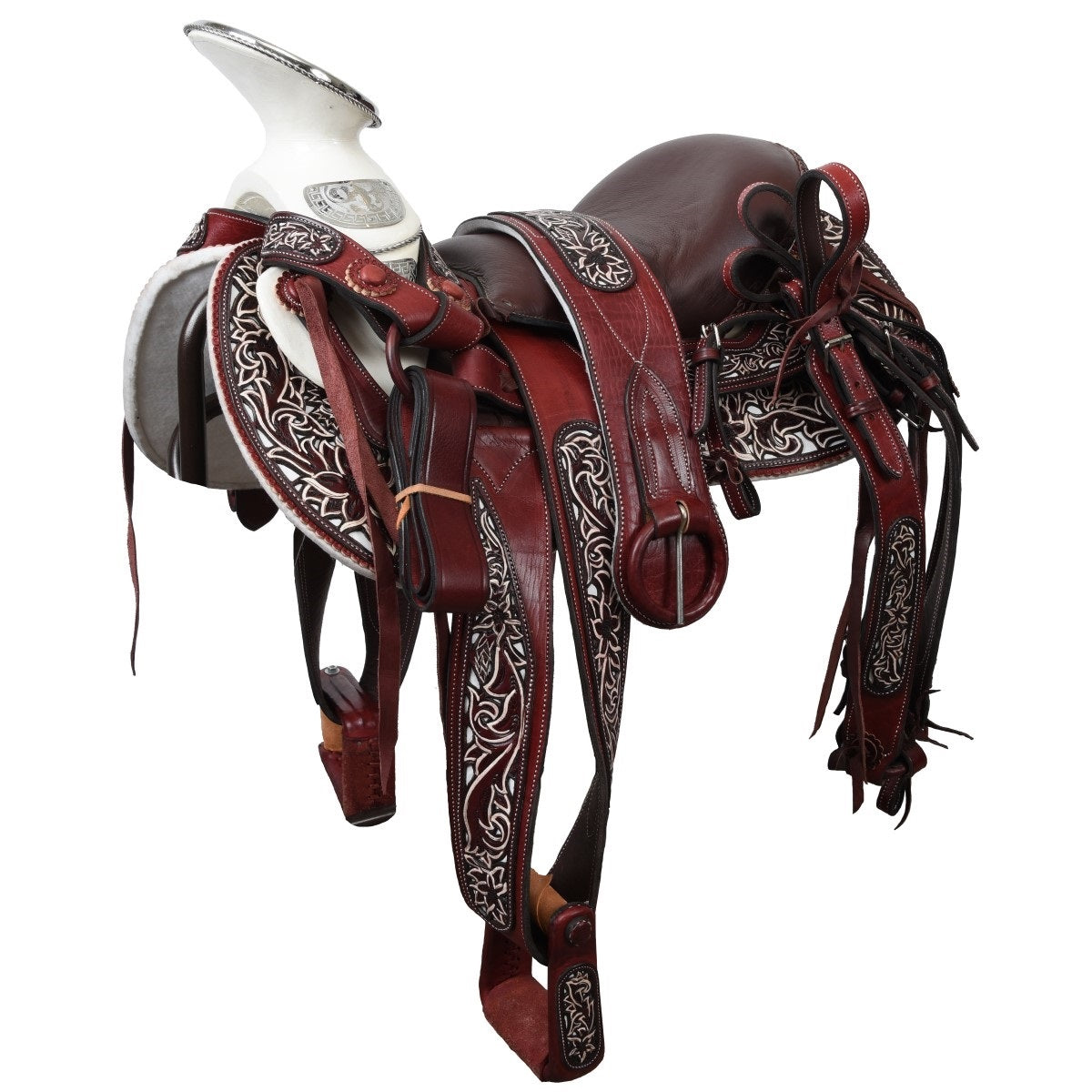 Silla de Montar para Caballo TM-WD1063-1031 Wine - Horse Saddle