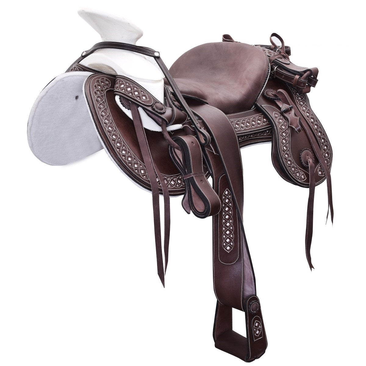 Silla de Montar para Caballo TM-WD1073-1038 Brown - Horse Saddle