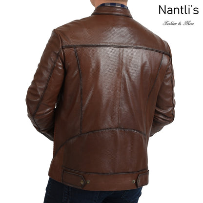 Chamarra de piel para Hombre TM-WD1819 Leather Jacket for Men rear view