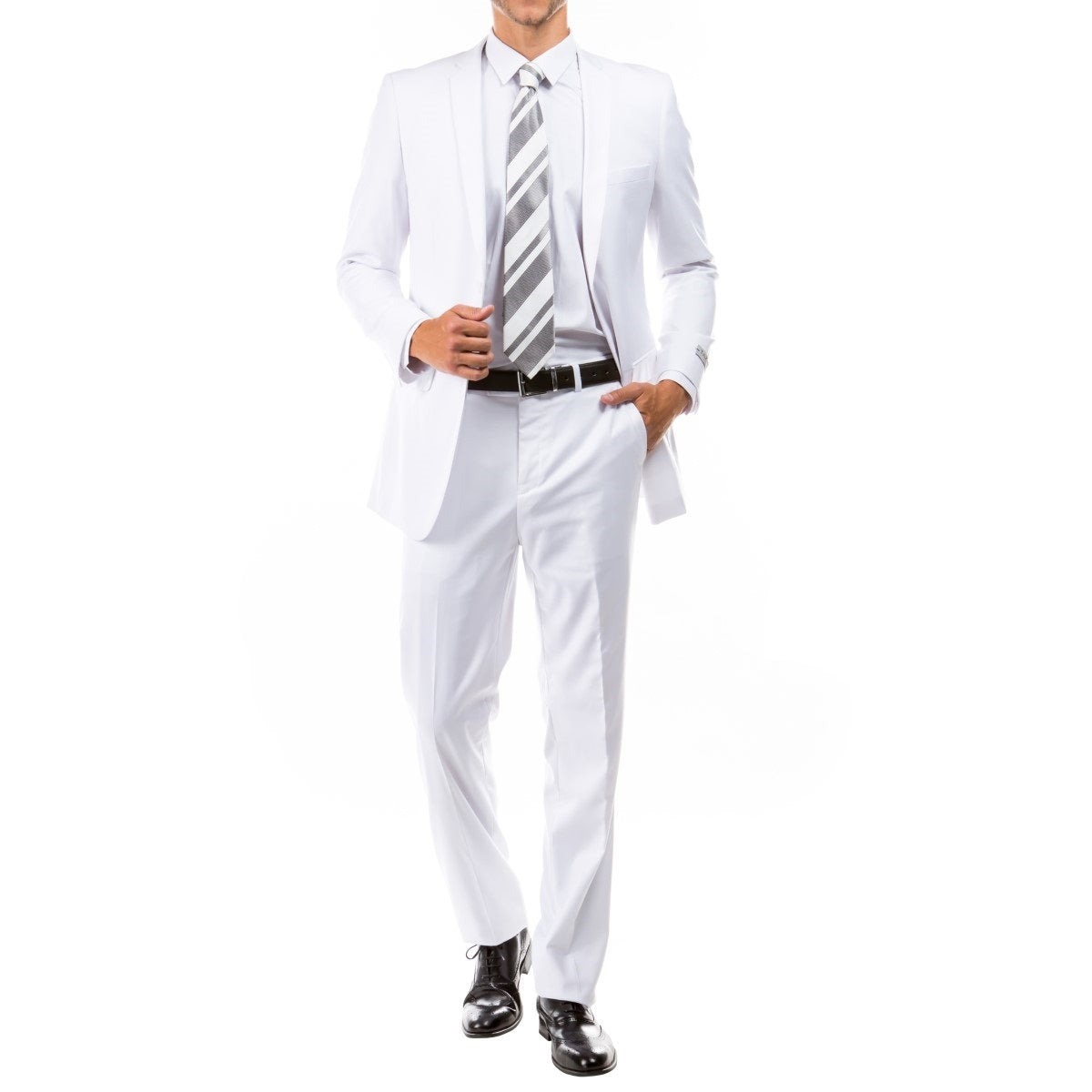 Traje Formal para Hombre TA-M085S-07 White - Formal Suit for Men