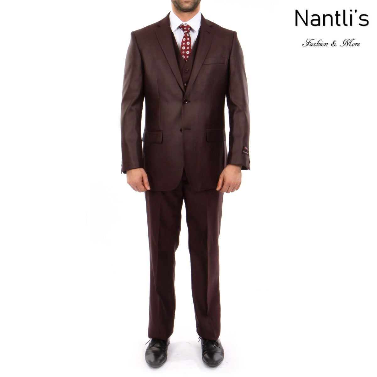 Traje Formal para Hombre TA-M158-12 Burgundy - Formal Suit for Men