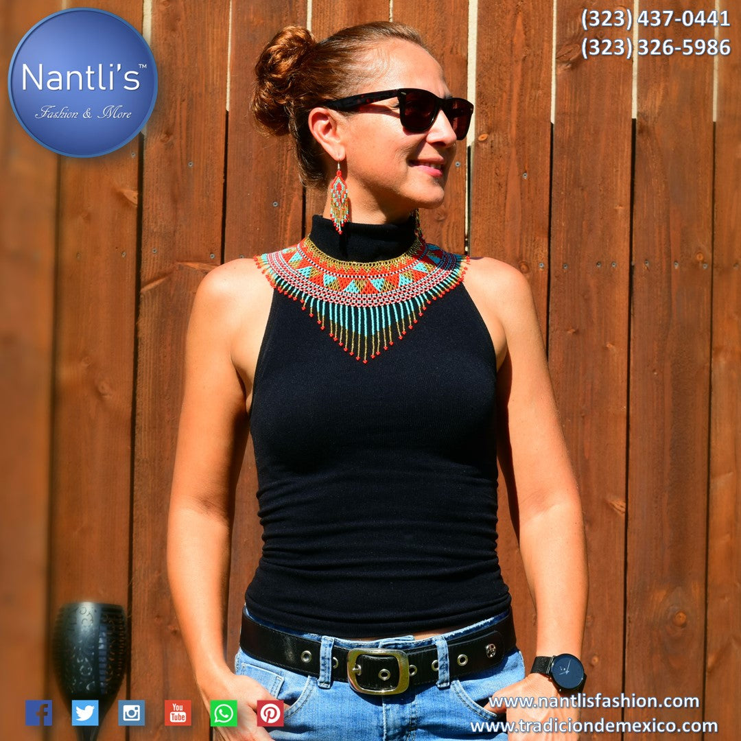 Women Necklaces and earrings Nantlis Beaded Jewelry